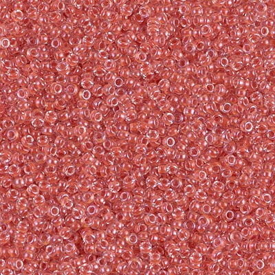 11-0214 - Crystal/Burnt Orange Inside Color Lined 10 grams